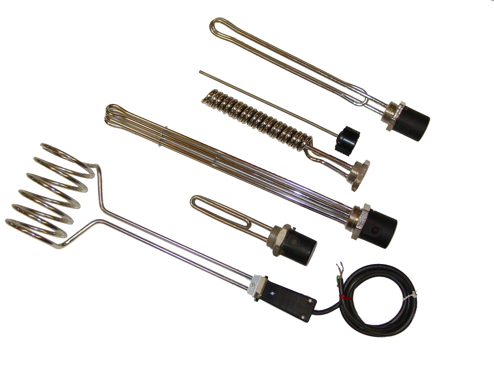 Immersion heaters on fitting